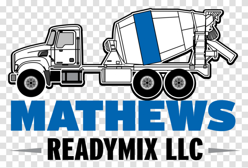 Mathews Readymix Llc Icon For Sale, Trailer Truck, Vehicle, Transportation, Wheel Transparent Png