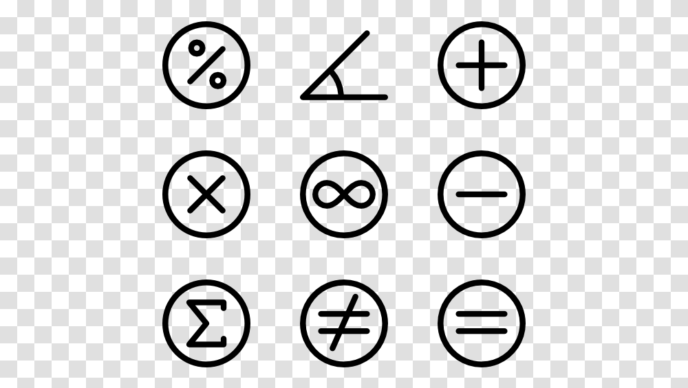 Maths Symbols Emoji Clipart Black And White, Gray, World Of Warcraft Transparent Png