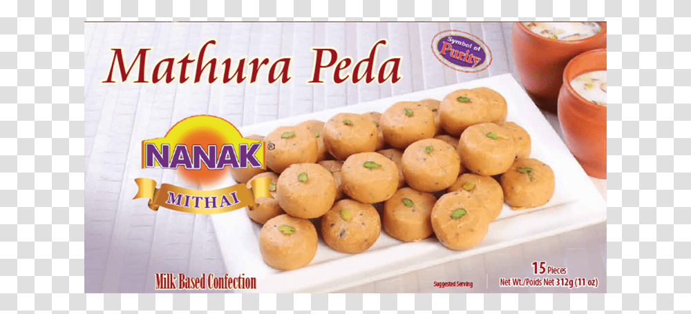 Mathura Peda Nanak Foods, Sweets, Plant, Bread, Lunch Transparent Png