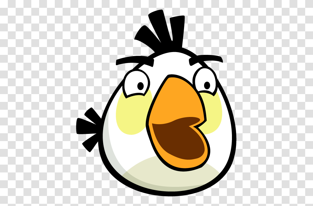 Matilda The White Bird Is A Character That Is In The Angry Birds, Penguin, Animal, Giant Panda, Bear Transparent Png