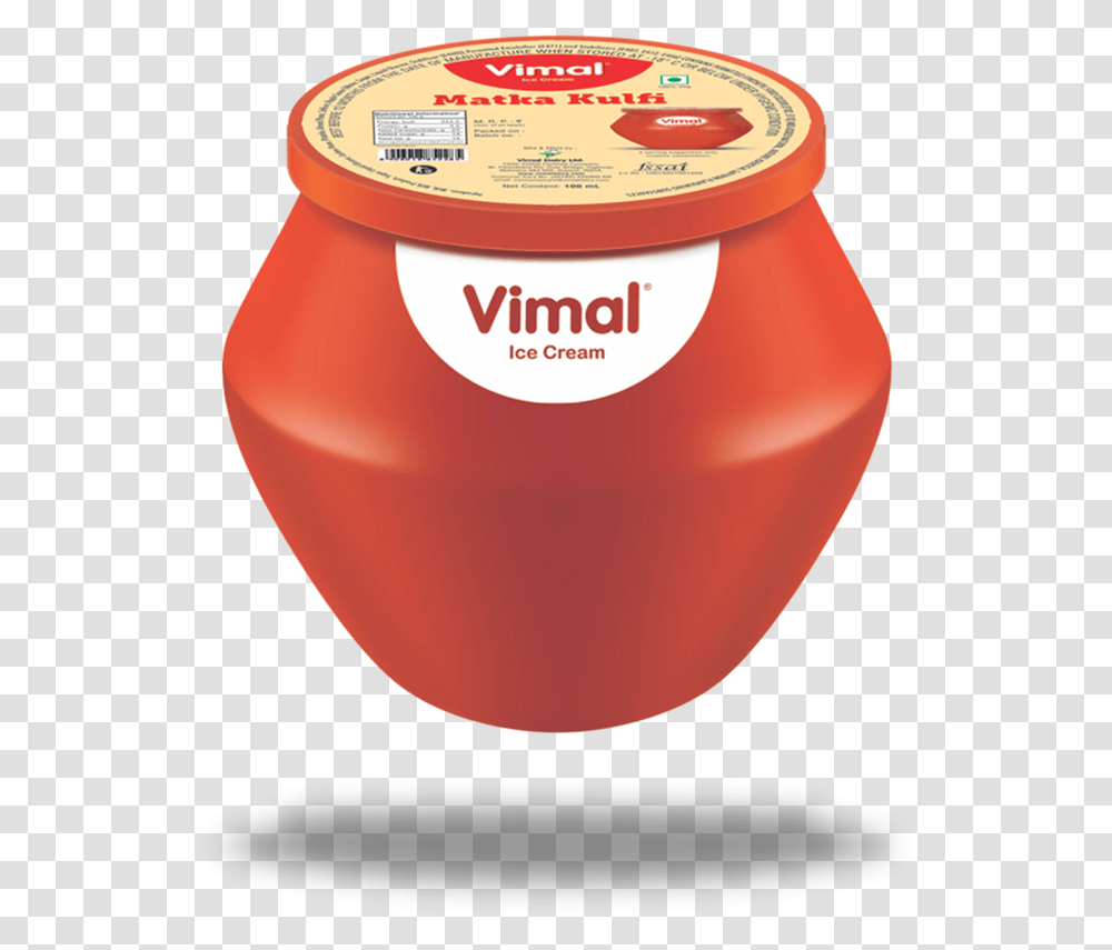 Matla Vimal Ice Cream Carmine, Jar, Label, Food Transparent Png