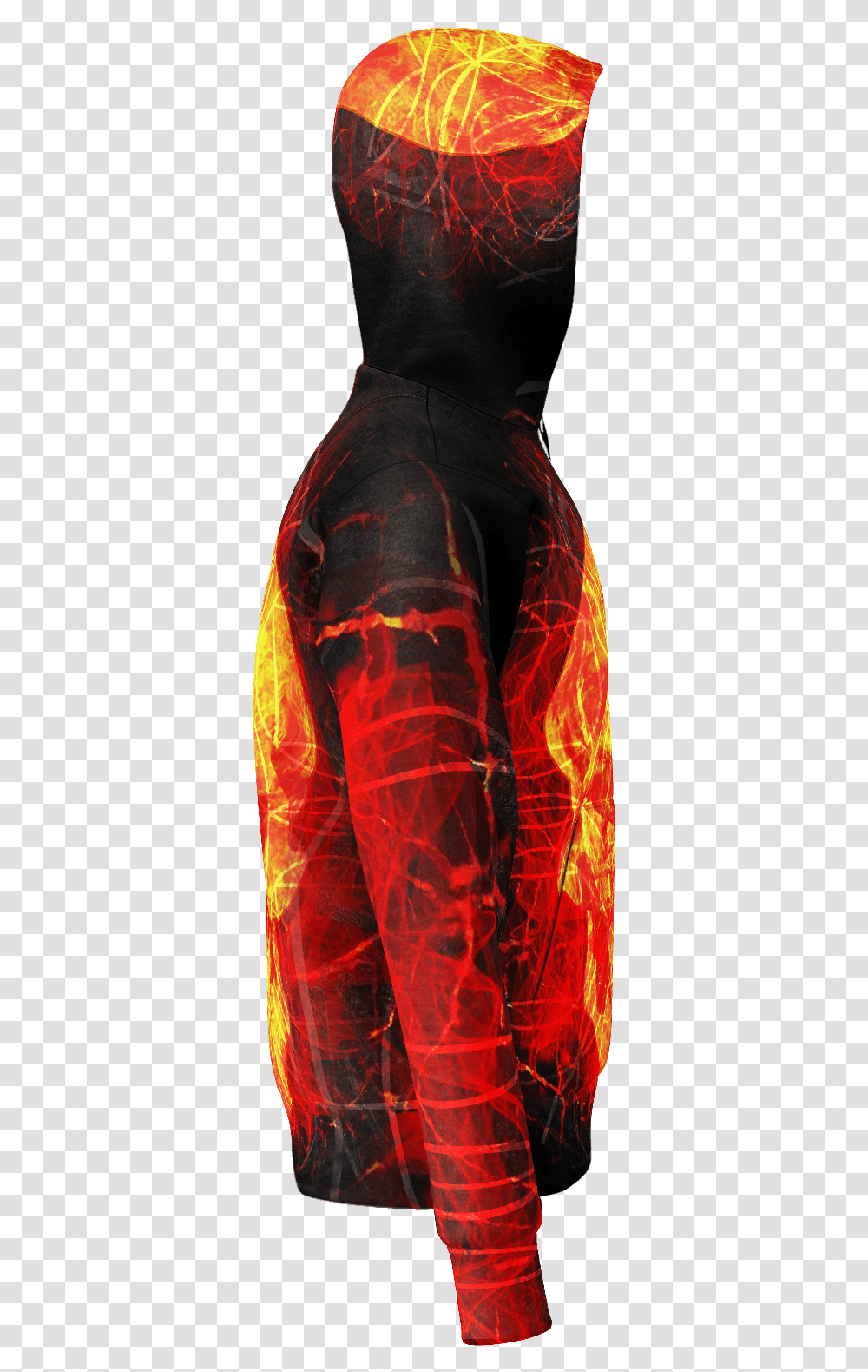 Matrix Fire Skull Hoodie Pattern, Sleeve, Person, Robe Transparent Png