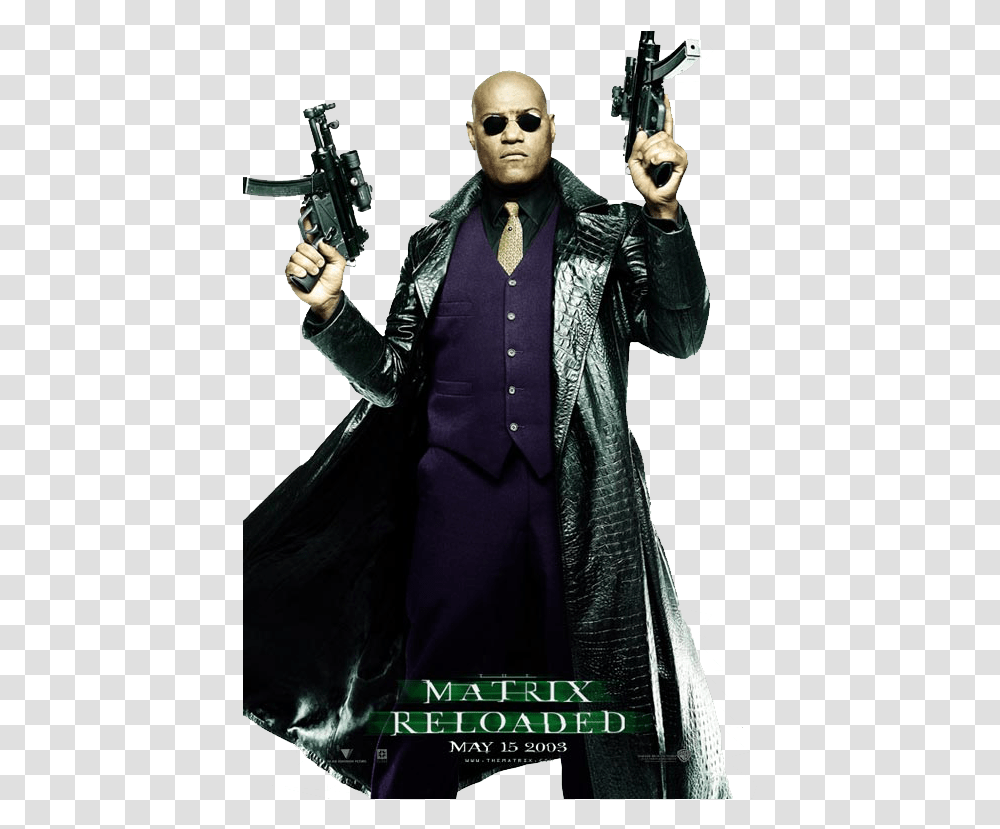 Matrix Image Morpheus Matrix, Person, Sunglasses, Coat Transparent Png