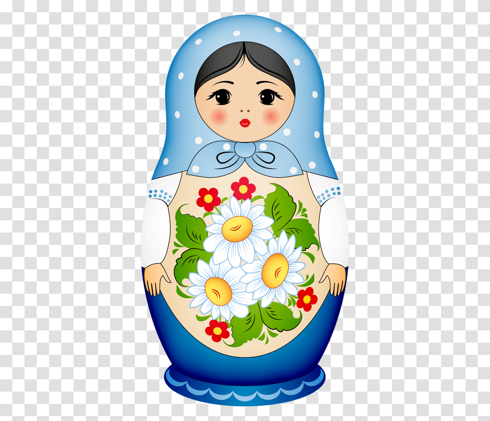 Matryoshka Doll, Floral Design, Pattern Transparent Png