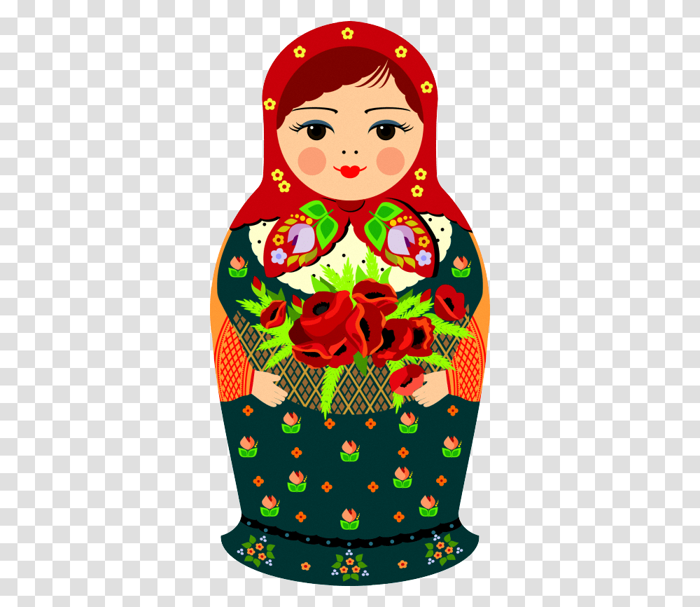 Matryoshka Doll, Floral Design, Pattern Transparent Png