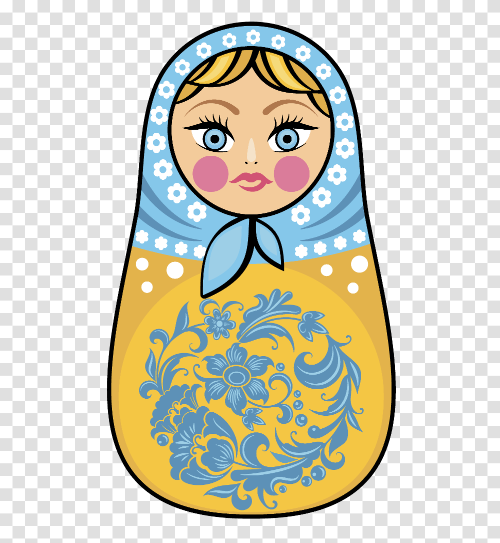 Matryoshka Doll, Floral Design, Pattern Transparent Png