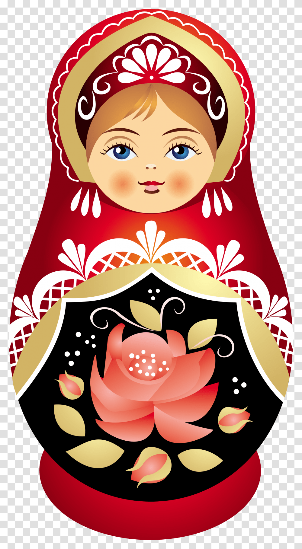 Matryoshka Doll, Pattern Transparent Png
