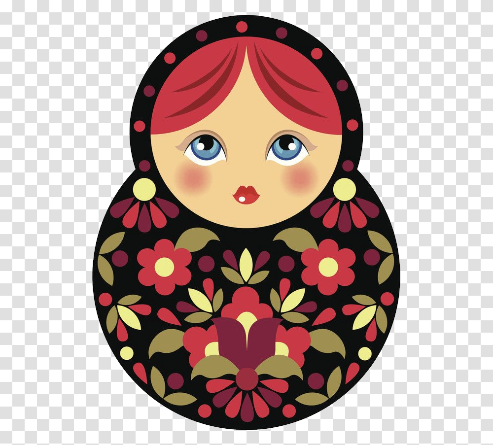 Matryoshka Doll, Rug, Floral Design, Pattern Transparent Png