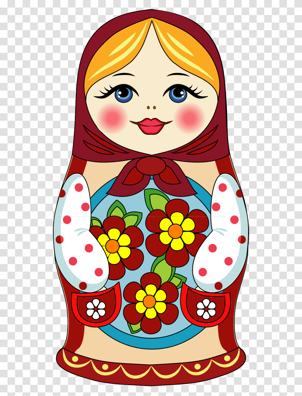 Matryoshka Doll Russian Dolls Clipart, Texture, Pattern, Floral Design Transparent Png