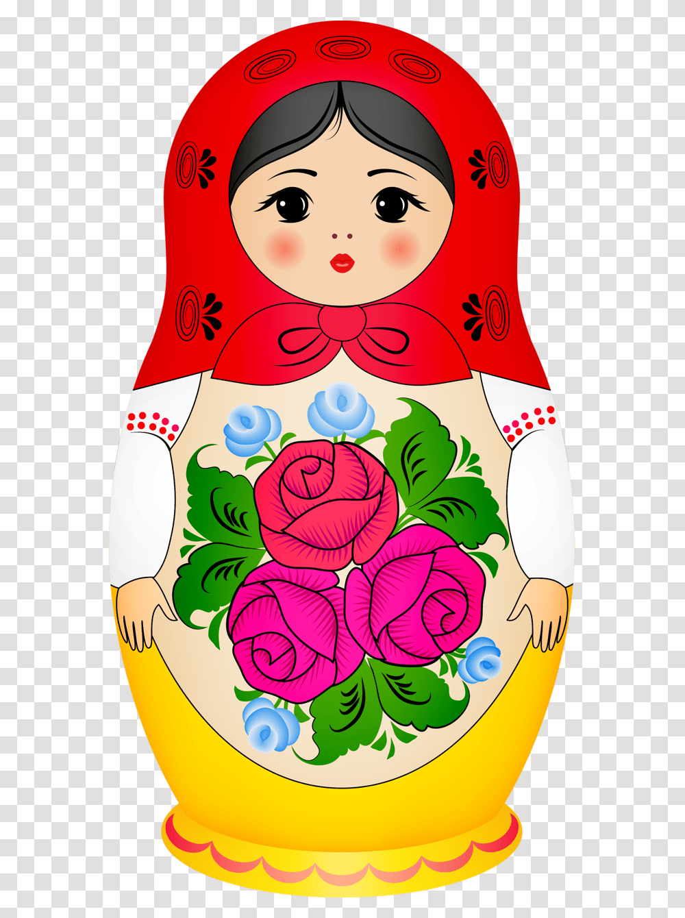 Matryoshka Doll Russian Nesting Doll, Floral Design, Pattern Transparent Png
