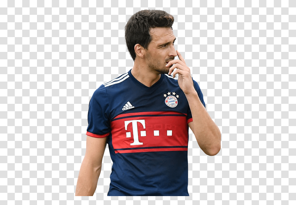 Mats Hummels Bayern 2017 18 Bayern Munich 2019, Apparel, Shirt, Person Transparent Png