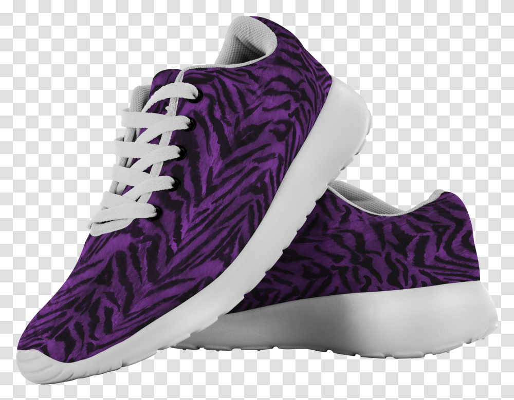 Matsu Royal Purple Bengal Tiger Striped Unisex Running Bohemian Shoes, Apparel, Footwear, Sneaker Transparent Png