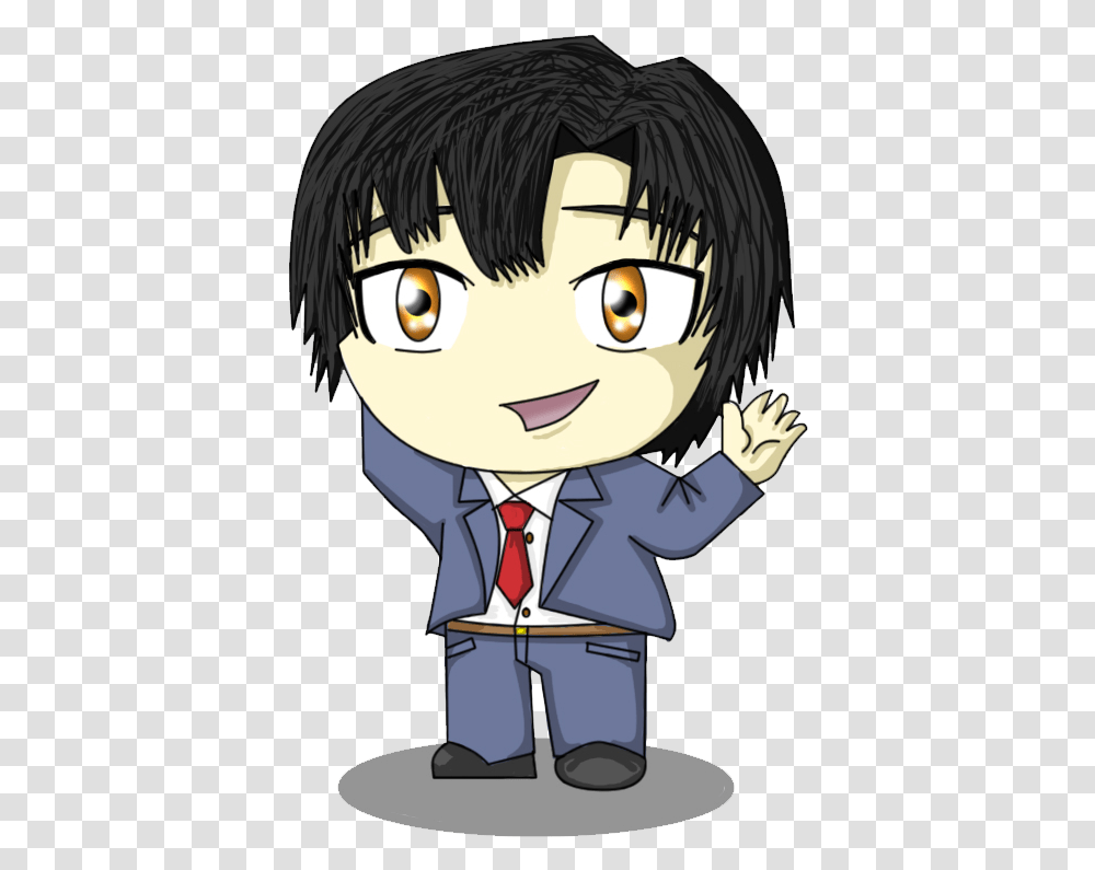 Matsuda Death Note Chibi, Comics, Book, Manga, Tie Transparent Png