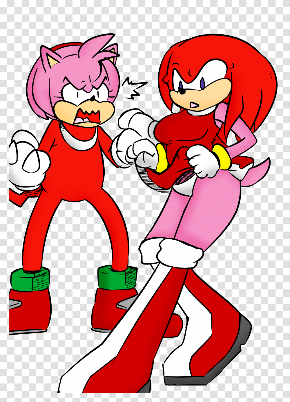 Matt And Nat Sonic Swap Amy And Knuckles Weasyl Transparent Png