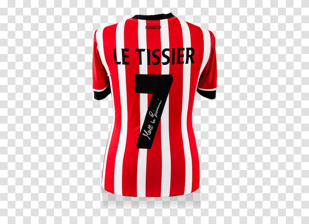 Matt Le Tissier Back Signed Southampton Home Shirt, Apparel, Jersey Transparent Png