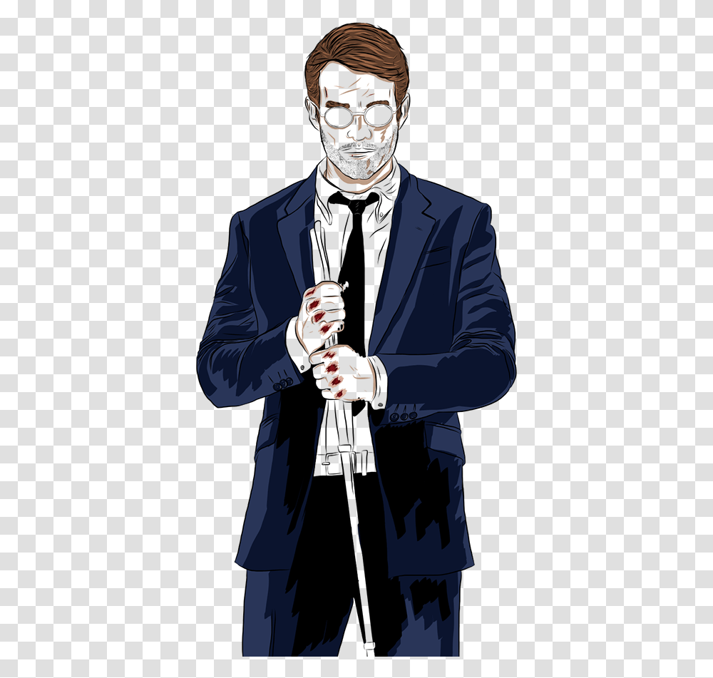 Matt Murdock Daredevil, Person, Overcoat, Suit Transparent Png