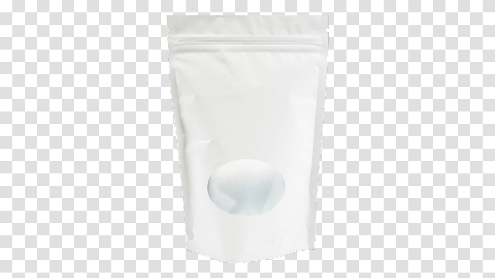 Matte White Stand Up Pouch With Oval Window Lampshade, Jar, Food, Plastic, Milk Transparent Png