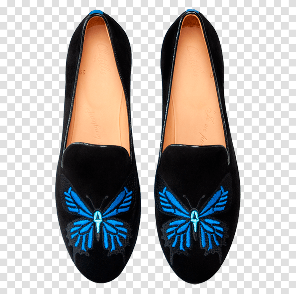 Matteo Blue Butterfly Ballet Flat, Clothing, Apparel, Footwear, Shoe Transparent Png