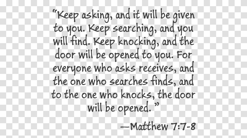 Matthew Bible Verses Matthew 7 Bible Scripture Keep Asking And It Will Be Given, Flyer, Advertisement, Brochure Transparent Png