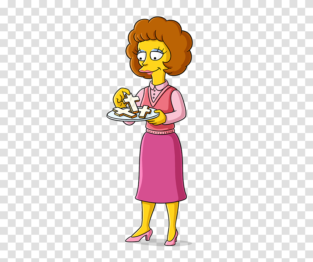 Maude Flanders Simpsons Wiki Fandom Powered, Person, Human, Waiter, Girl Transparent Png