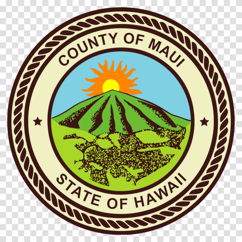 Maui County Seal 01 Maui County Seal, Logo, Trademark, Badge Transparent Png