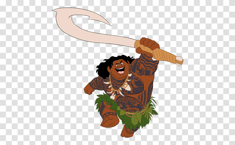 Maui From Moana Clipart, Person, Human, Toy, Hula Transparent Png