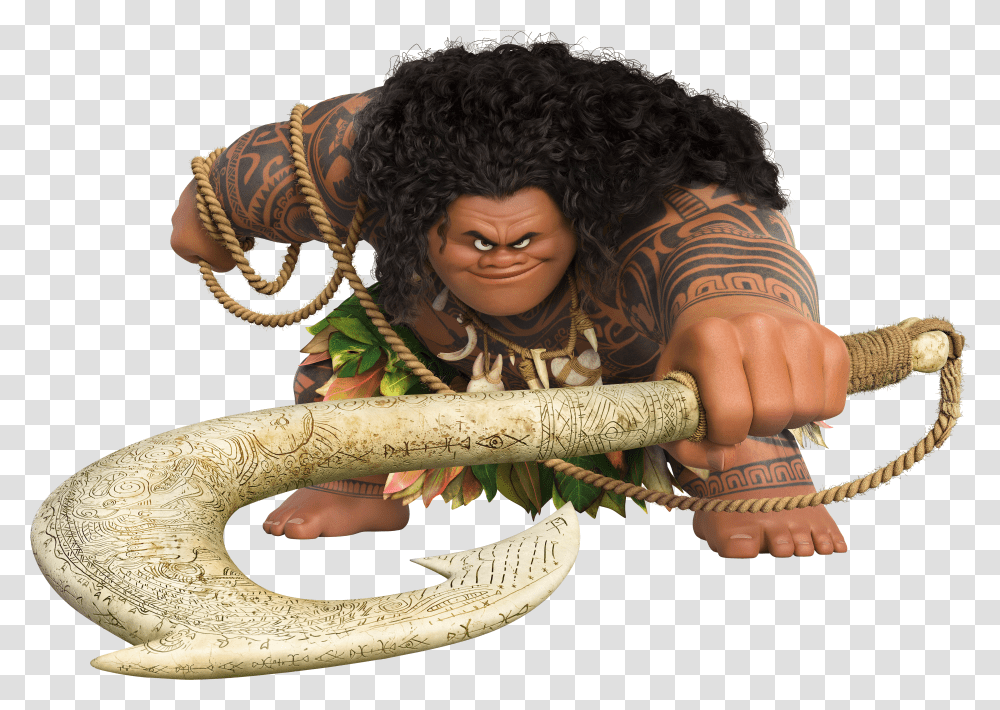 Maui Large Moana Disney Background Transparent Png