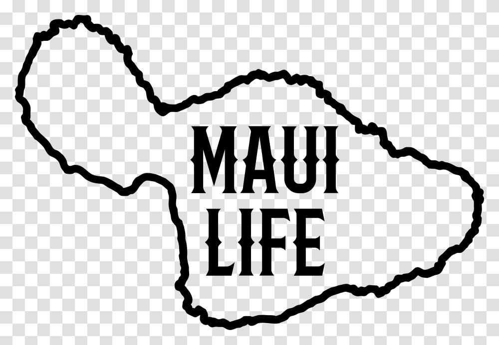 Maui Life, Label, Stencil Transparent Png
