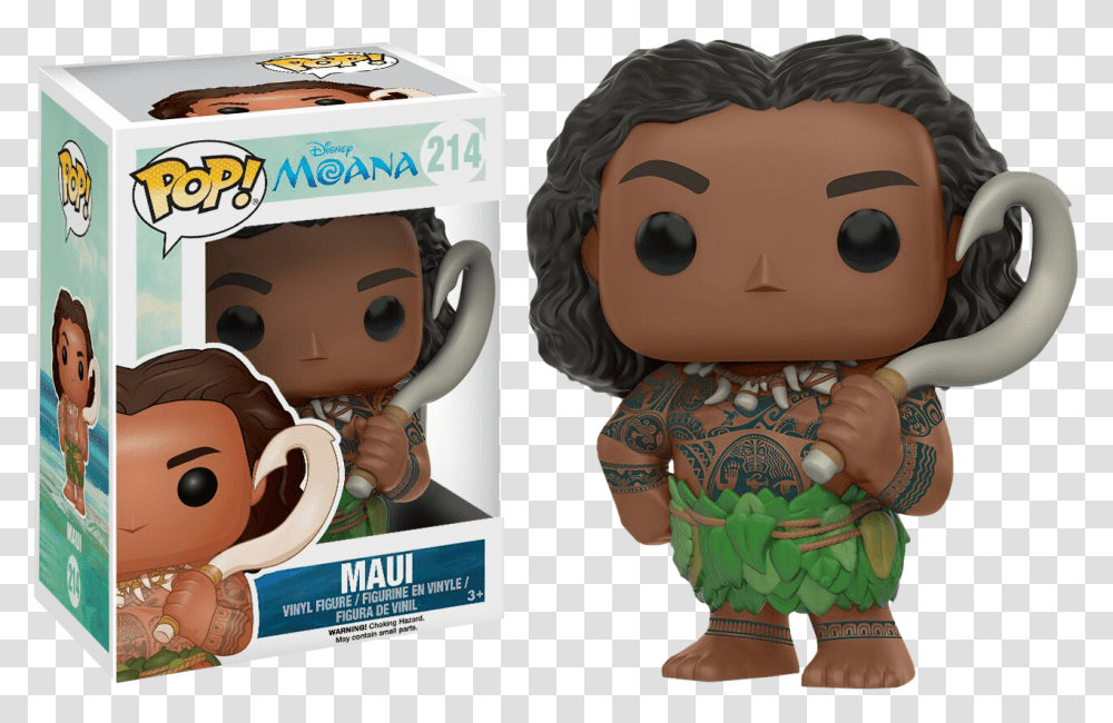 Maui Pop Vinyl Figure, Toy, Doll, Person, Human Transparent Png