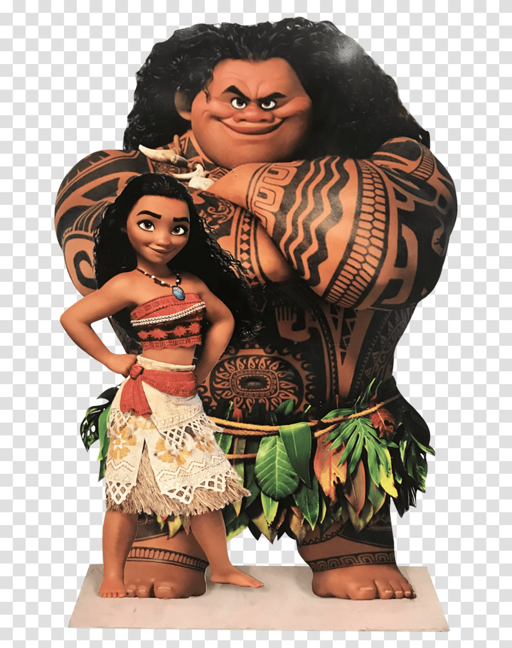 Maui Standee Platinum Prop Maui E Moana Skin Toy Person Human Transparent Png Pngset Com