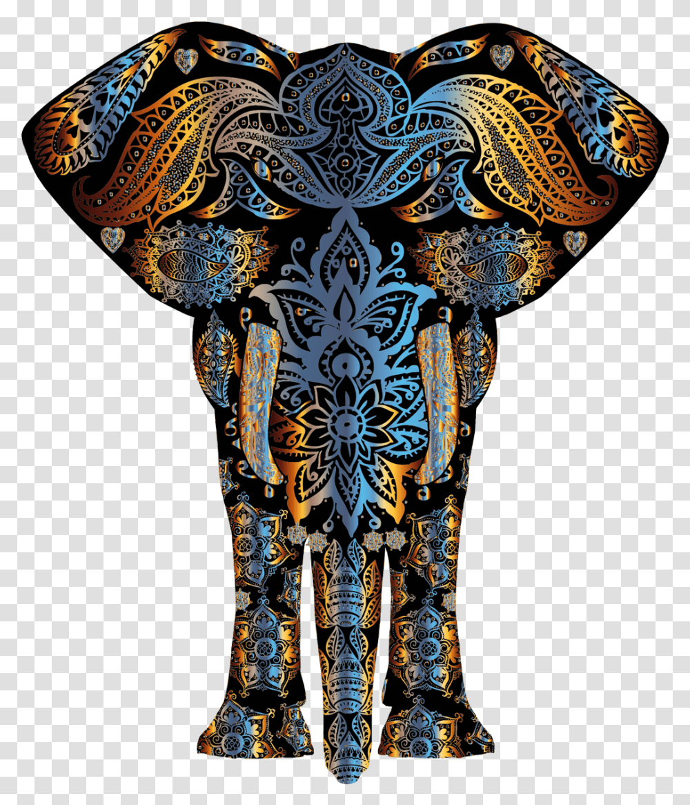 Maureen Damian Colorful Elephant Drawing, Clothing, Statue, Sculpture, Art Transparent Png