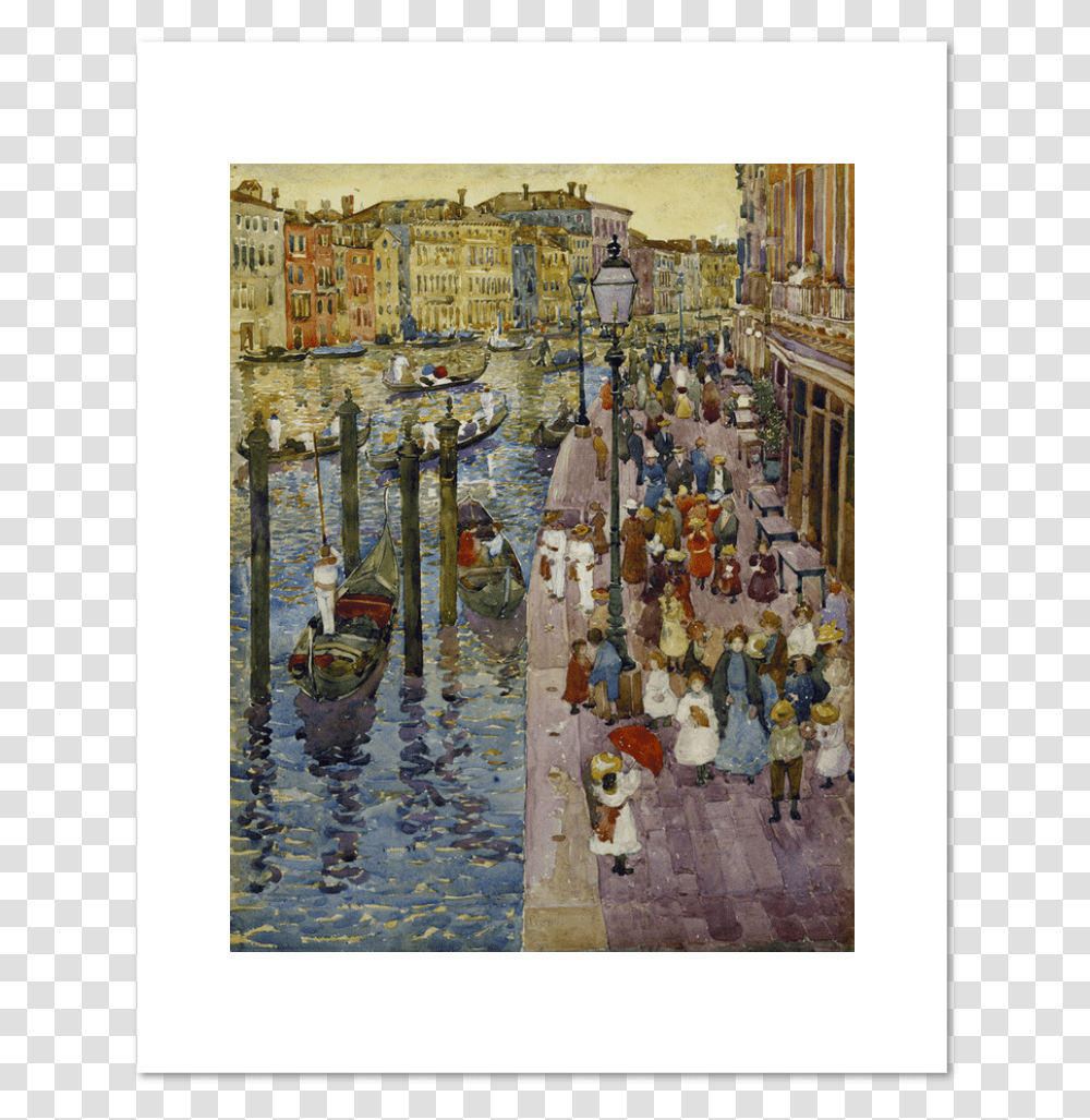 Maurice Prendergast, Painting, Person, Boat Transparent Png