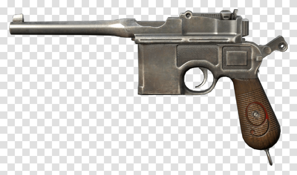 Mauser C96, Gun, Weapon, Weaponry, Handgun Transparent Png