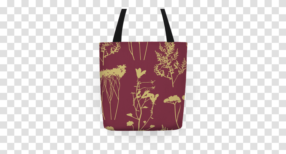 Mauve And Wild Flowers Tote Bag Lookhuman Tote Bag, Handbag, Accessories, Accessory, Purse Transparent Png