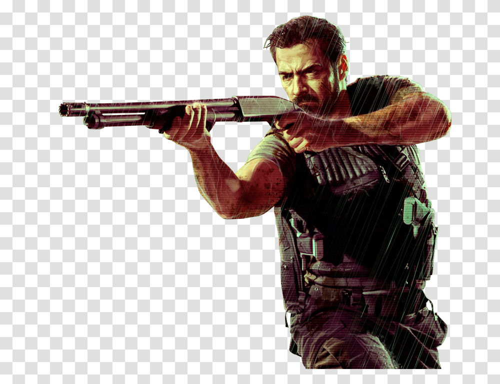 Max Payne 3 Max Payne Promotional Art Render By, Person, Weapon, Gun, Photography Transparent Png