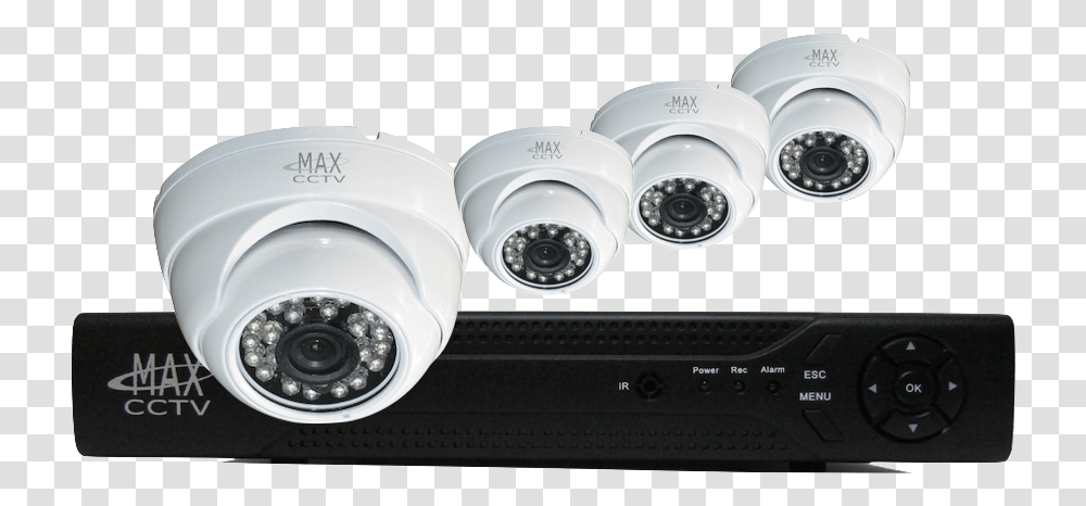 Max Plex4tk2 Hd Tvi 4 Cameras With Varifocal Lens Security Surveillance Cameras, Electronics, Cooktop, Indoors, Webcam Transparent Png