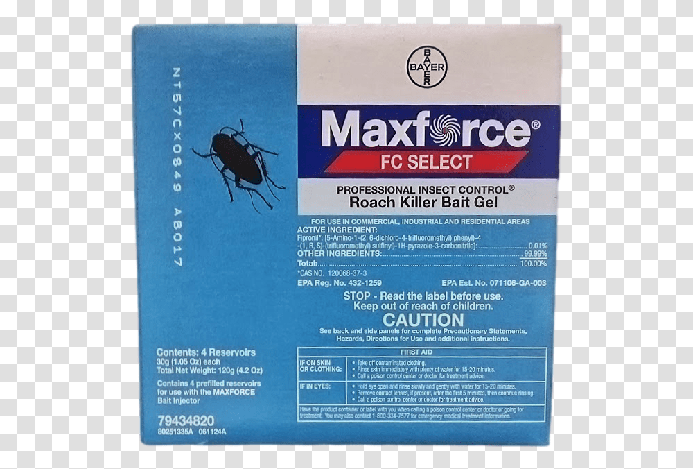 Maxforce Roach Killer Bait Gel, Advertisement, Poster, Flyer, Paper Transparent Png