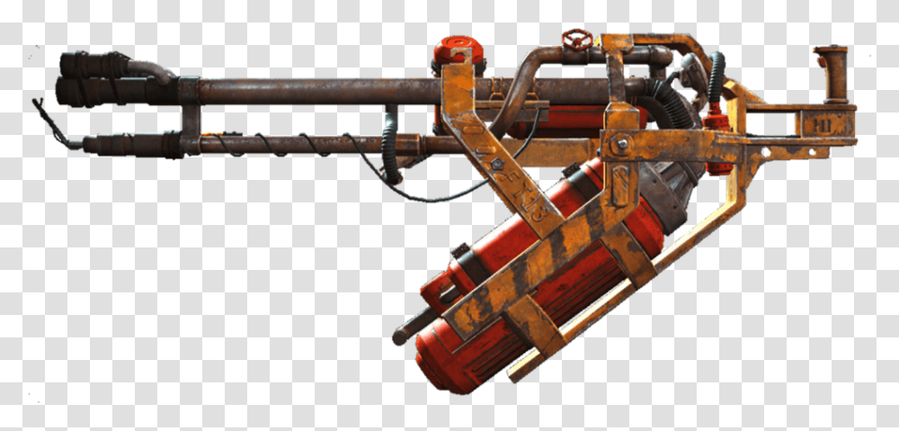 Maximum Capacity Huge Napalmer Flamer Fallout, Weapon, Weaponry, Machine, Bomb Transparent Png