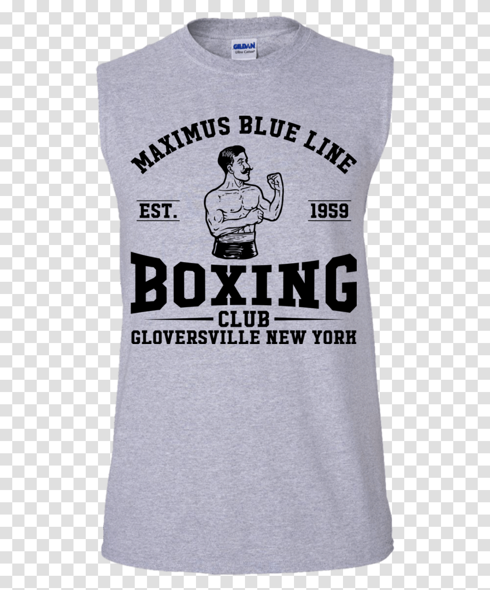 Maximus Boxing Club Sleeveless T Shirt Sleeveless, Clothing, Apparel, T-Shirt, Person Transparent Png