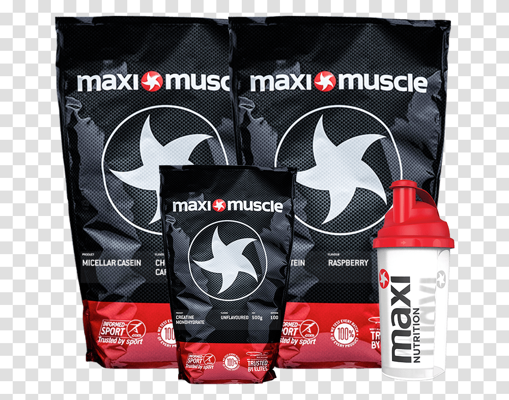 Maximuscle Gain Muscle Bundle Maximuscle Whey Protein, Bottle, Logo, Trademark Transparent Png
