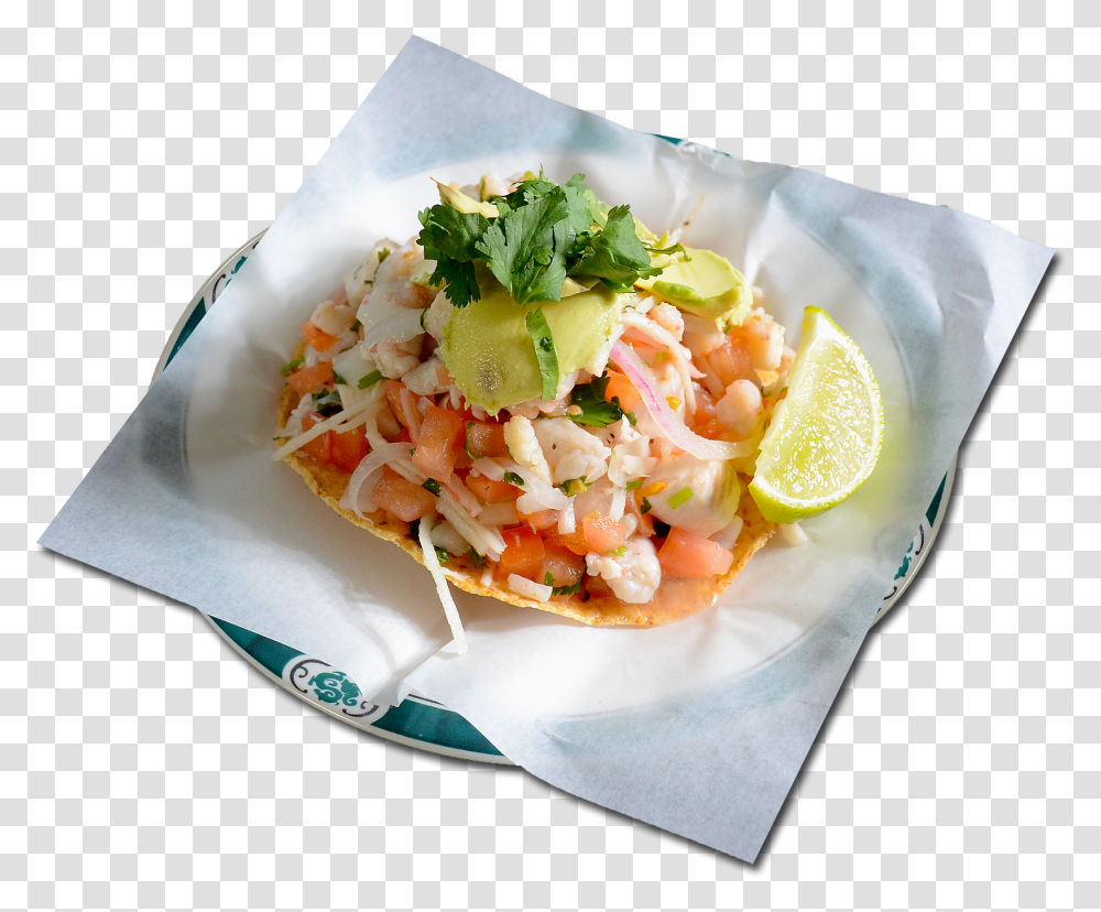 Maxis Seafood Phone Layout Tostadas De Lomo, Dish, Meal, Plant, Sea Life Transparent Png