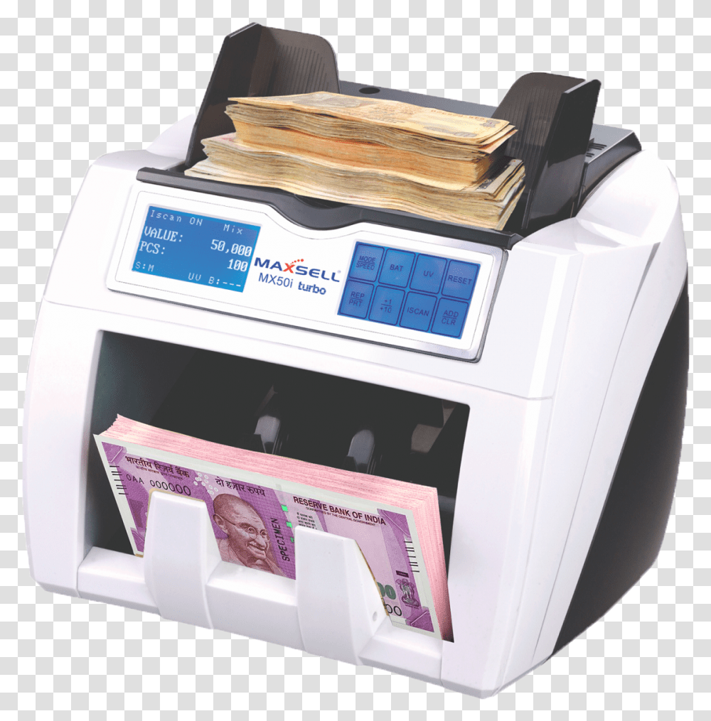 Maxsell Currency Counting Machine Price, Box, Printer, Word, Person Transparent Png