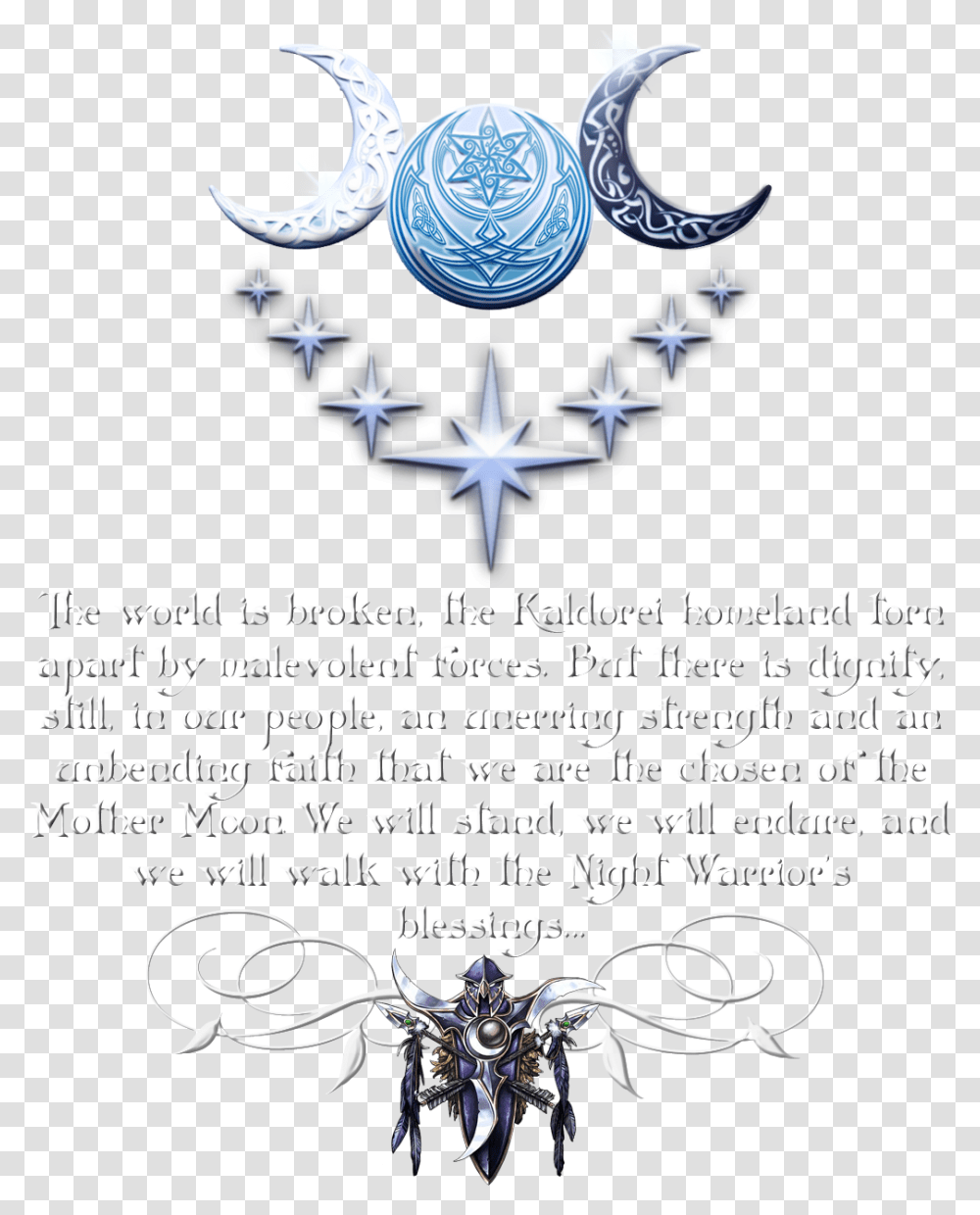 May Elune Light Your Path, Poster, Advertisement, Flyer, Paper Transparent Png