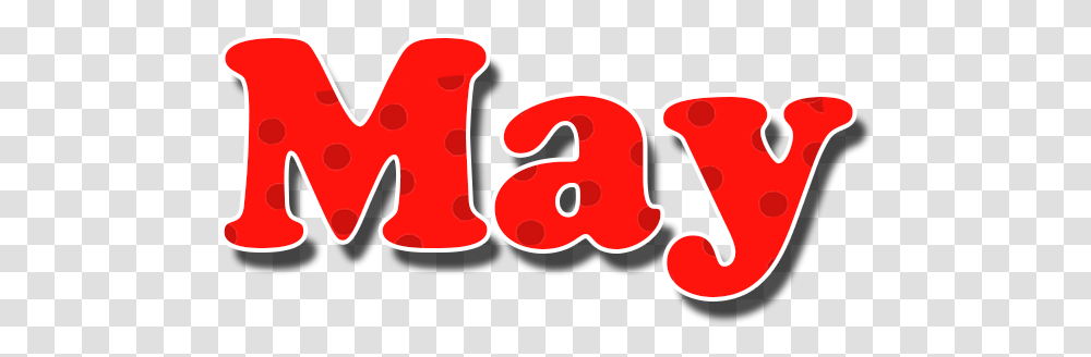 May Red Dots Name Design May, Number, Alphabet Transparent Png