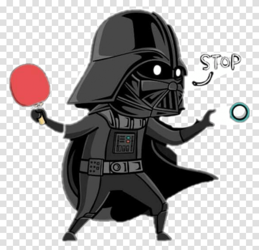 May The Force Be With You Darth Vader Ping Pong, Person, Human, Juggling, Stencil Transparent Png