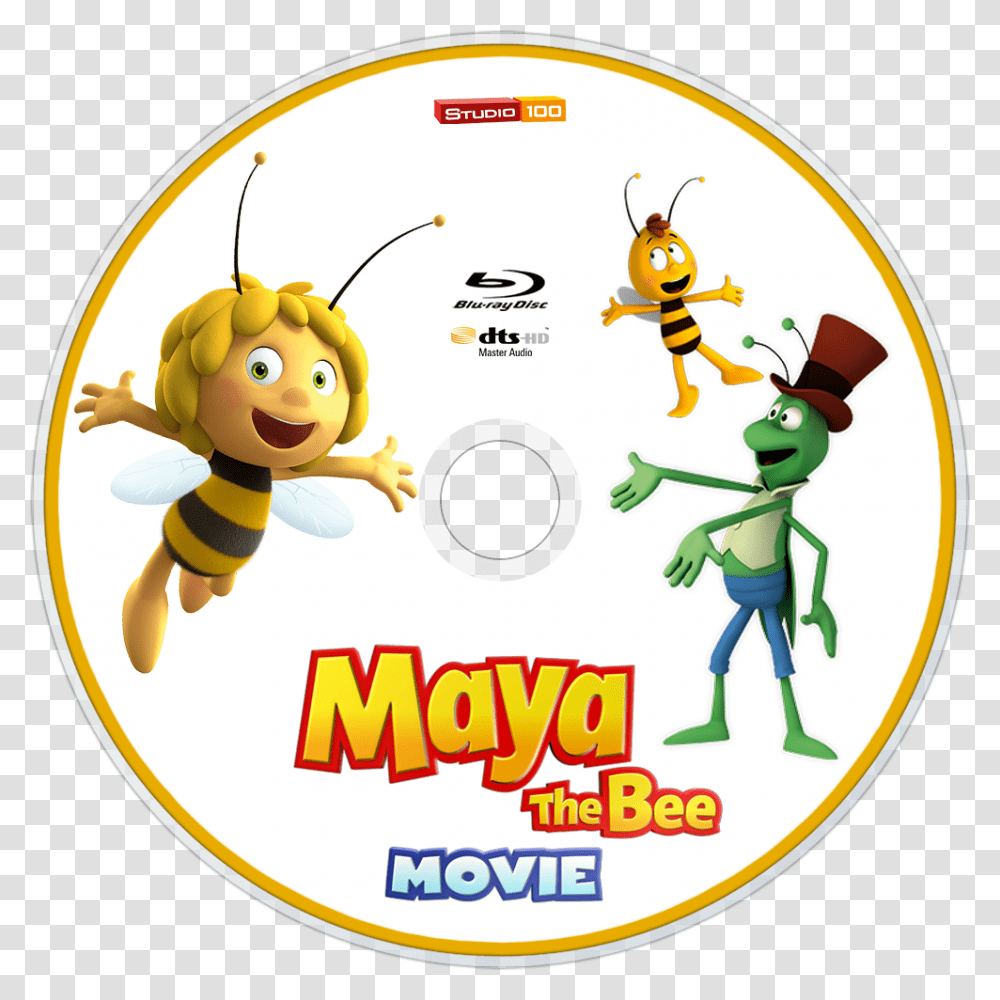 Maya The Bee The Honey Games Dvd Cover, Disk Transparent Png