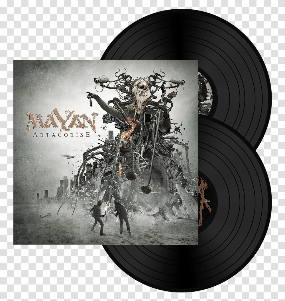Mayan Antagonise Black Vinyl, Person, Samurai, Machine Transparent Png