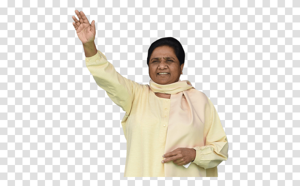 Mayawati Photo, Person, Sleeve, Shirt Transparent Png