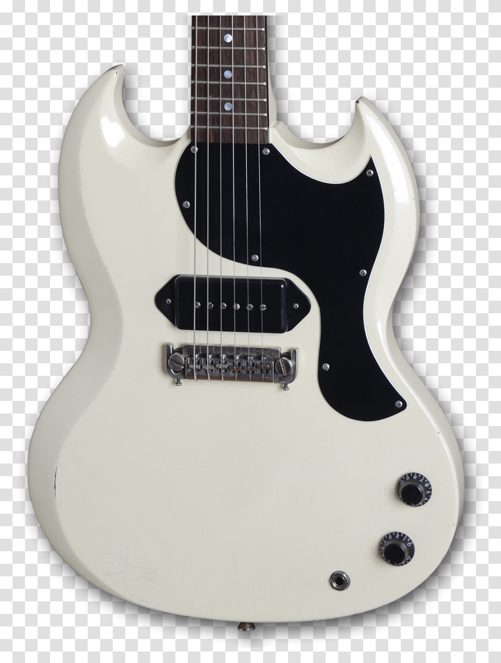 Maybach Sg Junior White, Guitar, Leisure Activities, Musical Instrument, Electric Guitar Transparent Png