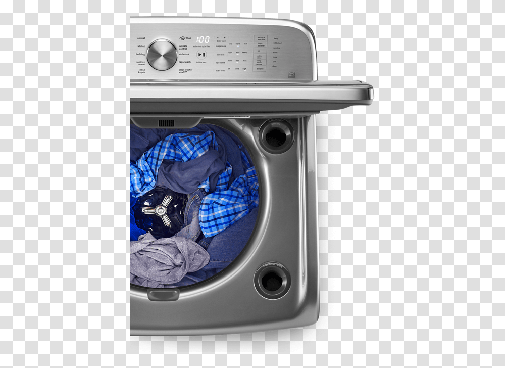 Maytag High Efficiency Top Load Washer, Appliance, Dryer, Person, Human Transparent Png